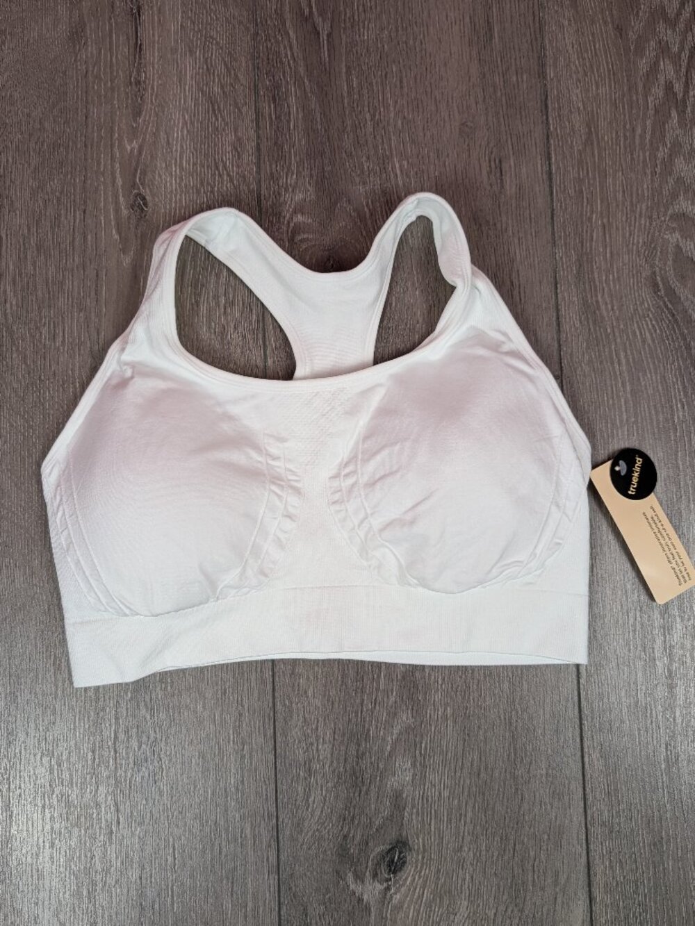 Truekind White Sports Bra